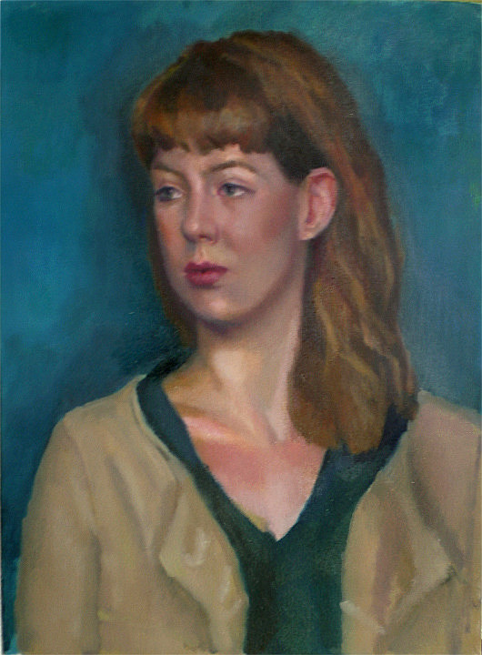 Jen Hagen "Portrait With
                Turquoise"