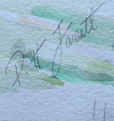 Percy Hague Jowett signature
