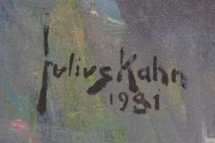 Julius
                  Kahn signature